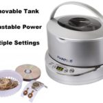 Ivation IVUC96 Digital Ultrasonic Cleaner with Adjustable Power, Removable 17-ounce Stainless Steel Wide Tank, Jewelry Basket, Watch & Earring Holder, CD DVD Stand, 5 Individual Cleaning Cycles & Auto-Shut-off – Generates 42,000 Ultra Sonic Energy Waves Per Second