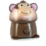 New Crane USA Cool Mist Humidifier With a Delightful Design that fits any Room Decoration – Monkey, Brown