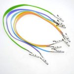 5PCS of Autoclavable Colourful Bib Clip With Colorful Silicone Chain