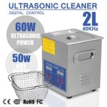 HappyBuy Ultrasonic Cleaner 2L Large Commercial Ultrasonic Cleaner Stainless Steel Ultrasonic Cleaner With Heater And Digital Control Ultrasonic Cleaner Solution Heated With Jewelry