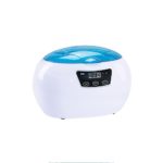 Ultrasonic Cleaner 600ml Polishing Cleaning Machine Equipment For Home Commercial Jewelry Watches Eyeglasses Necklaces Keys Rings Watches Dental Products (Blue)