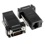 Insten 390911 2 Black VGA Extender Adapter To CAT5/CAT6/RJ45 Cable