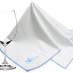 MEGA Sized Microfiber Glass Polishing Cloth by Trendy Bartender – 30×30 inch Premium Lint Free Cleaning Cloth For Stemware, Windows etc – Bar Towel For The Spotless Results – Premium Quality (White)
