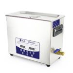 6.5L Professional Ultrasonic Cleaner Machine with Digital Touchpad Timer Heated Stainless steel tank Capacity adjustable 110V