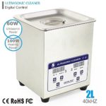 Messer industrial Professional Industry Heated Ultrasonic Cleaner 2.0 Liter w/Timer Degas Bath …