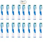 V-Bay Premium Replacement Toothbrush Heads for Braun Oral B Sonic SR12A.18A Standard Size Toothbrushes, 16 Count(4-Pack).