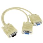 Insten 287238 for VGA Gold 1 Male to 2 Female Video Splitter Cable