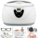 Homdox UJ-7 20 oz Professional Ultrasonic Polishing Jewelry Cleaner Machine for Cleaning Eyeglasses, Watches, Rings, Necklaces, Coins, Razors, Dentures, Combs, Tools, Parts, Instruments