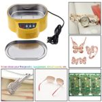 600ml 0.5″ LED Display Mini Ultrasonic Cleaner Digital Ultrasound Machine for Jewelry Glasses Circuit Board Watch CD Lens