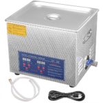 AW 10 L Liter Stainless Steel Ultrasonic Cleaner 490W Digital Timer Heater Jewelry Glasses Tattoo Dental