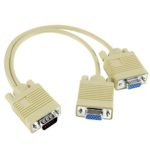 Insten 220543 SVGA Monitor Video Y Splitter Cable for VGA to Dual 2