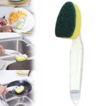 Dish Washing Tool Soap Dispenser Handle Practical Refillable Bowls Sponge Brush Cleaning Tools