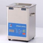 Ultrasonic Cleaner (2.5L) with Stainless Steel Basket 2.5 Liter Tank, 200W Heater for Medical, Jewelry, Dental, Car and Firearm Parts