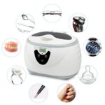 SKYMEN 600ML Ultrasonic Cleaner with Degassing Function Jewelry Cleaner 35W Ultrasonic Cleaning Machine for Jewelry Rings Necklace Watches Razors Denture Eyeglasses Combs DVDs Coins Tools & Parts