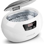 Ultrasonic Cleaner, Fosmon Professional Jewelry Polisher with Digital Timer [18 Preset Cycle | 600mL Stainless Steel Tank] for Eye Glasses, Watches, Earrings, Ring & More