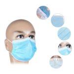 Disposable Earloop Face Masks 3-Ply Commercial Grade Dental Surgical Medical Latex Free | FDA Registered & Approved! ISO13485 Approved! 100 Packs