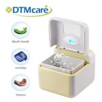 DTMCare Dental Cleaner UV Ultrasonic Sterilization for Denture, Toothbrush, Retainer, Invisalign, Mouth Guard and Snore Guard Sleep Retainer. FDA Registered, CE Medical Approved. No Solutions Needed, Just Add Water.