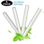 Fourcase Car Diffuser Sponges Refill Sticks Filter Wick Replacements, 4-Pack Absorbent sponge sticks for Car Humidifier Diffuser and Mini Humidifier Ultrasonic Aroma Diffuser