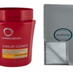 Connoisseurs Jewelry Cleaner, For Gold, Diamond, Platinum & Precious Stones, with Cleaning Basket, Brush and Polishing Cloth