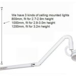 2014 Worldwidely Popular and Upgraded Style 36W Ceiling Mounted LED Surgical Medical Exam Light Shadowless Cold Light with 800/1000/1200mm Aviliable (800mm)