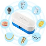 Ultrasonic Cleaner, Myriann Mini Cleaning Machine 300ml Tank for Jewelry Eyeglass Watches Business Commercial Home Use (Blue)