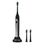 GuDoQi Electric Toothbrush Rechargeable Ultrasonic Toothbrush Wireless Inductive Charging Base 3 Modes IPX7 Water Proof Level with 3 Replacement Brush Heads