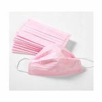 100 Pcs Disposable Earloop Face Masks Dental Surgical Hypoallergenic Breathability Comfort-Great for People with Allergies and The Flu (Pink)
