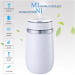 RCRunning Portable Car Humidifier, USB Cool Mist Humidifier, Leakage-Proof Ultrasonic Essential Oil Diffuser, Auto Power-off, 3 Mode, 300 ml, Replacement Filter by (White)