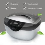 ZRB Ultrasonic Cleaner Machine Touch Control Heating Double Shock Head Cleaning Glasses Jewelry Denture Shaver Parts Portable Household With Timer Ultrasound Polishing Cleaning Device 120W- 2500Ml