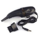 Binmer Keyboard Cleaner-Mini Computer Vacuum USB Keyboard Cleaner PC Laptop Brush Dust Cleaning Kit (Black)