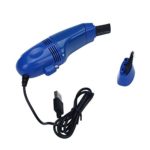 Binmer Keyboard Cleaner-Mini Computer Vacuum USB Keyboard Cleaner PC Laptop Brush Dust Cleaning Kit (Blue)