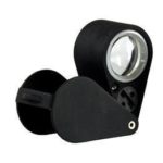 GemOro 4645 Eclipse 10X Aplanatic & Achromatic LED Light Loupe, Black