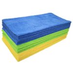 Polyte Microfiber Cleaning Cloth Ultrasonic Cut Edgeless, 14 x 14 in, 24 Pack