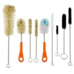 Ultimate Bottle & Tube Brush Cleaning Set 9 Sizes & Shapes – Natural & Synthetic Bristles By ProTool