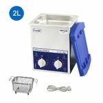Drizzle Ultrasonic Cleaner 2L Heater Timer Professional Ultrasonic Cleaner Jewelry Machine with Heater Basket for Cleaning Eyeglasses Watches Rings Necklaces Denture and More