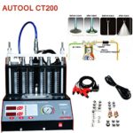 Autool CT-200 6/4 Cylinder Car Auto Ultrasonic Injector Cleaning Tester machine 110V Support Motorcycle Fuel Cleaning Tools