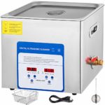 Mophorn 10L Professional Ultrasonic Cleaner 490W 304&316 Stainless Steel Digital Lab Ultrasonic Cleaner with Heater Timer for Jewelry Watch Glasses Circuit Board Dentures Small Parts Dental Instrument