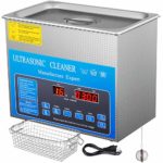 Mophorn 28/40khz Dual Frequency Ultrasonic Cleaner 304 Stainless Steel Digital Lab Ultrasonic Cleaners with Heater Timer for Jewelry Watch Glasses Circuit Board Small Parts Dental Instrument (3L)