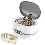 Ultrasonic Cleaner Professional Ultrasonic Jewelry Cleaners with Digital Timer for Jewellery Eyeglasses Lenses Necklaces Watches Rings Denture Coins, 20 Oz (Grey)