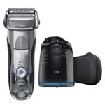 Braun Series 7 790cc Electric Razor for Men, Rechargeable and Cordless Electric Shaver, Foil Shaver, Silver, with Clean&Charge Station and Travel Case