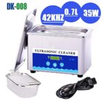 Digital Ultrasonic Jewelry Cleaner with Digital Timer 800mL 42KHz Ultrasonic Cleaner for Eyeglasses Basket for Parts Denture for Gun Blade,Diamond Ring Cleaner -Jewelry Cleaner Ultrasonic Machine