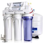 iSpring RCC7 High Capacity Under Sink 5-Stage Reverse Osmosis Drinking Filtration System and Ultimate Water Softener, White