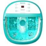 Belmint Foot Spa Bath Massager with Heat – Foot Massager Machine Feet Soaking Tub | Features Vibration, Spa, Roller, Massage Mode | 6 Pressure Node Rollers Stress Relieve for Fatigue & Tired Feet