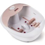 All in one foot spa bath massager w/heat, HF vibration, O2 bubbles red light FB10
