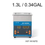 Domestic & Commercial Grade Stainless Steel Anti-Corrosion Ultrasound Cleaner Digital Automatic Control VGT-QTD Series (1.3L)