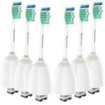 Toptheway Replacement Brush Heads Compatible with Sonicare E-Series Toothbrush HX7022/66, Fit Sonicare Essence, Xtreme, Elite, Advance and CleanCare Screw-On Handles, 6 Pack