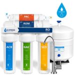 Express Water Reverse Osmosis Water Filtration System – 5 Stage RO Water Filter with Faucet and Tank – Under Sink Water Purifier – 50 GPD