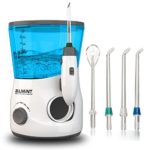 Belmint Water Flosser Dental Oral Irrigator for Teeth Braces – Deep Cleaning Between Teeth, Gum Flosser for Teeth, Braces, and Bridges, 3 Water Jet Tips Includes Tongue Scraper, 600ml Water Tank