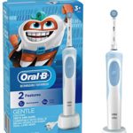 Oral-B Kids Electric Toothbrush With Sensitive Brush Head and Timer, for Kids 3+