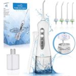 Cordless Water Flosser Teeth Cleaner The [2019] Best Water Flosser Pik, New Model, Professional Dental Water Jet BY (B. WEISS) Cordless Dental Oral Irrigator with 3 Modes For Travel, Braces & Bridges